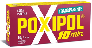 Poxipol chico 10´ transparente x 16grs./14 ml.