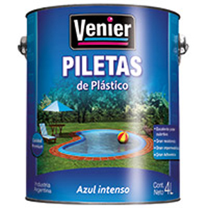 Venier pintura para piletas de plastico azul x 4 lts.