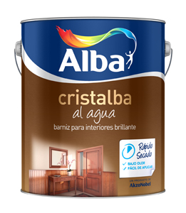 Cristalba barniz al agua bte. x 0.500 lt.