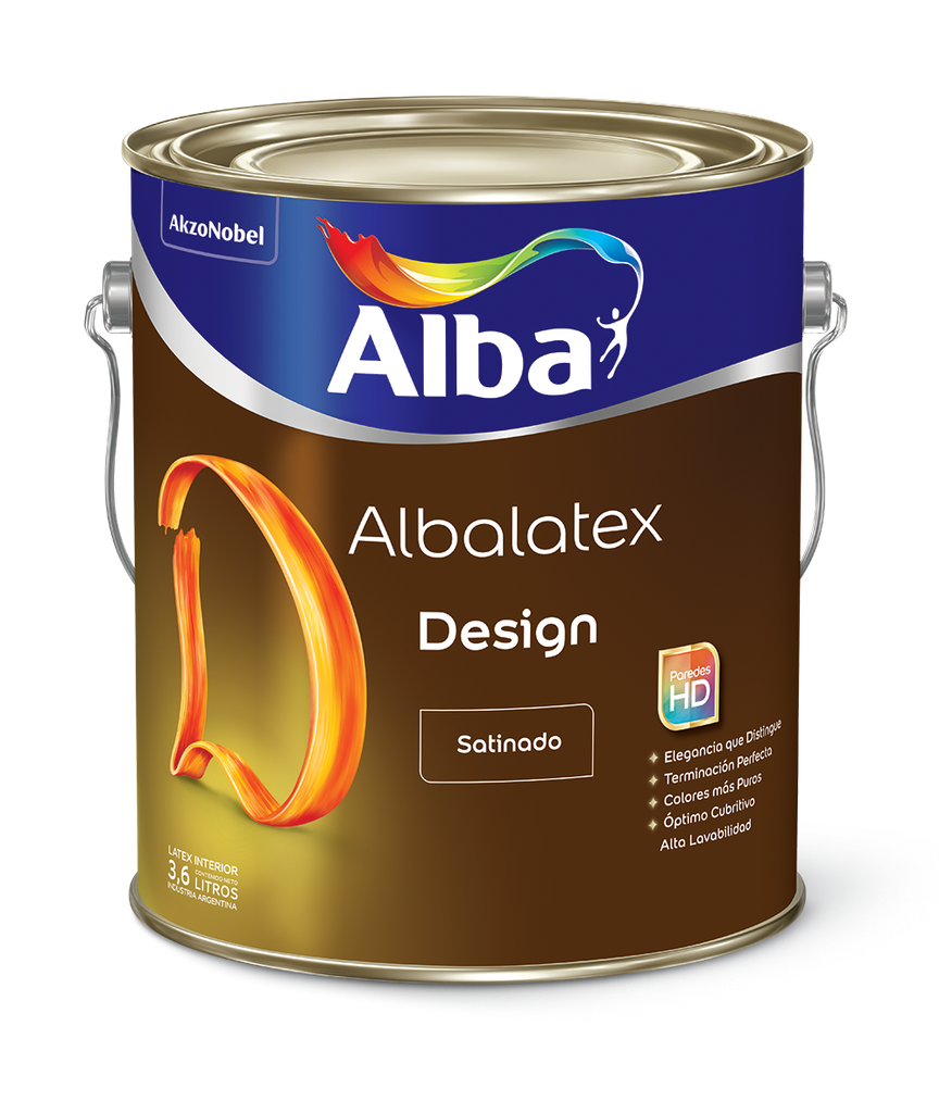Albalatex Design satinado blanco x 4 lts.