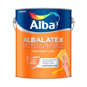 Albalatex ultralavable blanco x 20 lts.