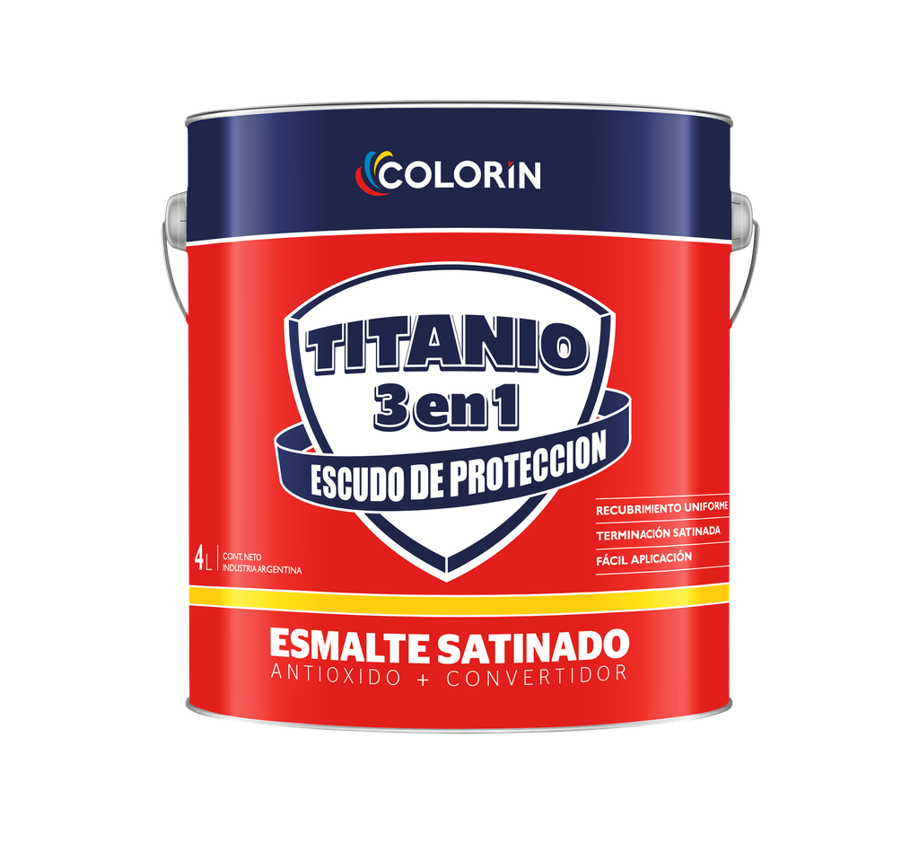 Titanio esmalte satinado Blanco x 4 lts.