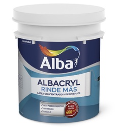 [1158101010] Albacryl rinde mas int. blanco x 10 lts.