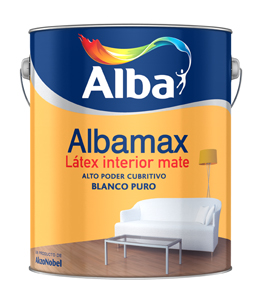 Albamax latex acrilico int. blanco x 1 lt.(DISC)
