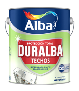Duralba techos sin fibra Blanco x 1 lt.