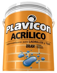 [75448995004] Plavicon acrílico/Plavipint Ladrillos transparente x 4 lts.