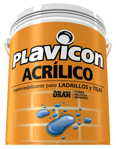 Plavicon acrílico/Plavipint Ladrillos transparente x 4 lts.
