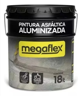Megaflex pintura asfáltica aluminizada x 18 lts.