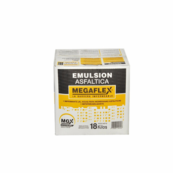Megaflex emulsión asfáltica caja x 18 kgs.